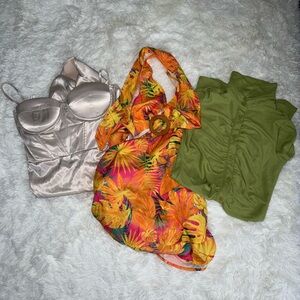 SHEIN Vibrant Floral Dress bundle